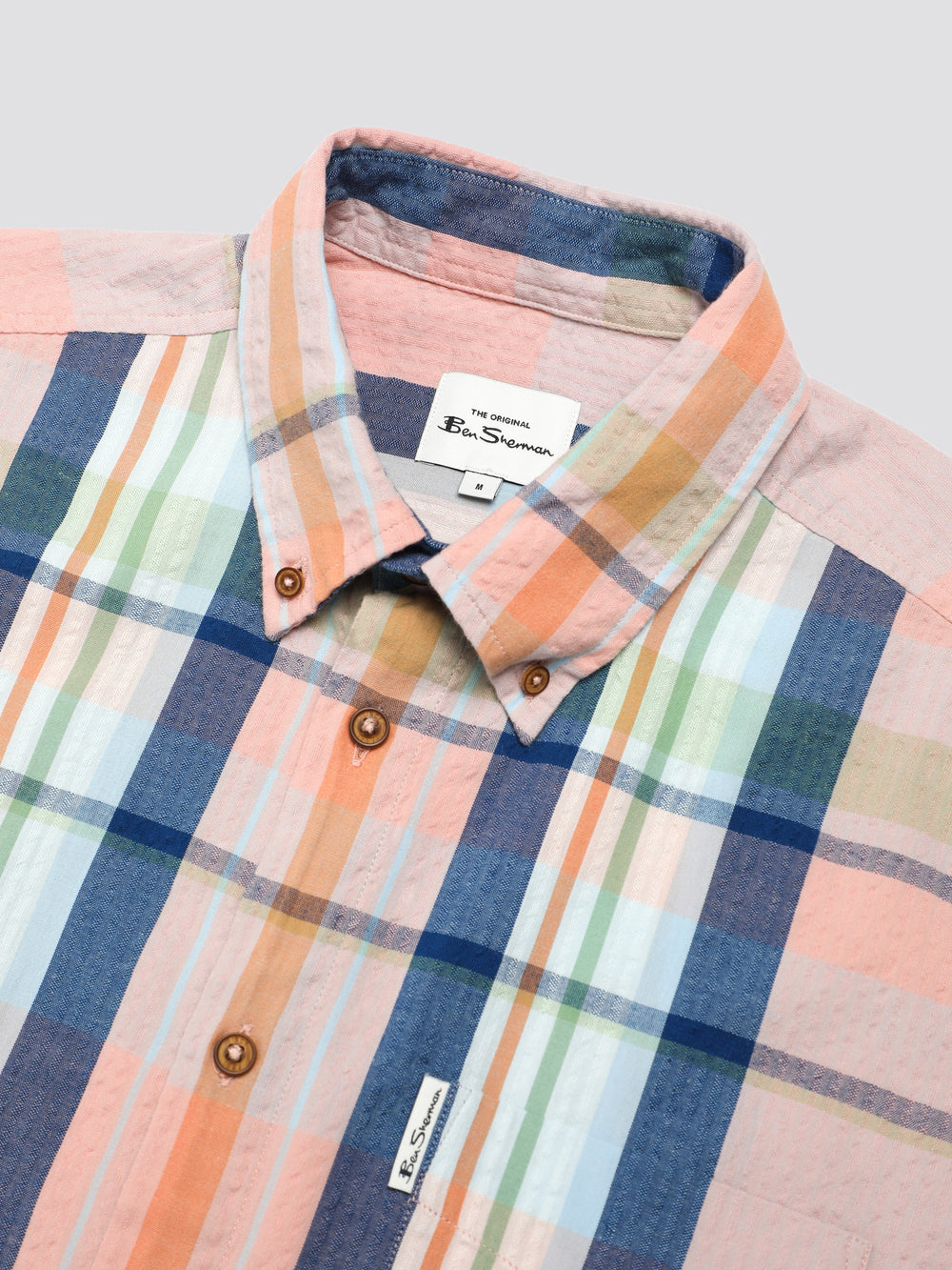 Chemises Ben Sherman Signature Seersucker Check Rose | QFX-80673958